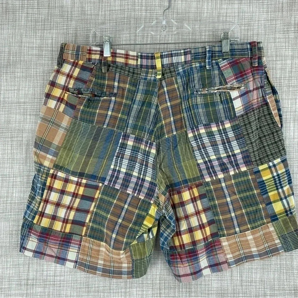 Polo By Ralph Lauren patchwork shorts light fade Mens Size 37 waist 0298 - Picture 5 of 9